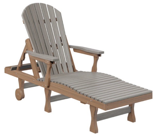 Berlin Gardens Comfo-Back Chaise Lounge (Natural Finish)
